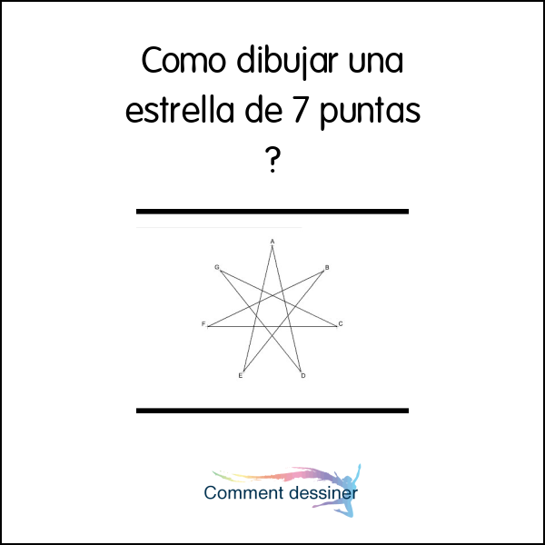 Como dibujar una estrella de 7 puntas